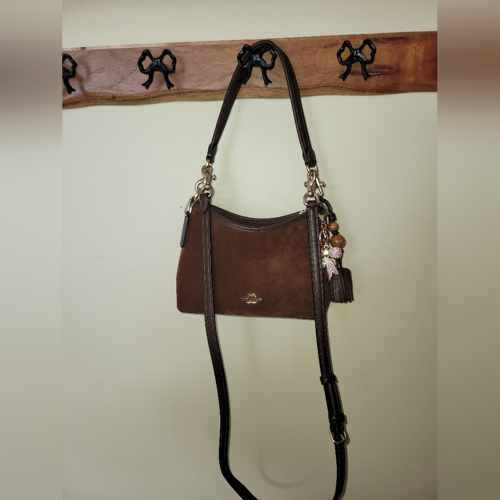 *NWT* Coach Brown Suede Small Laurel